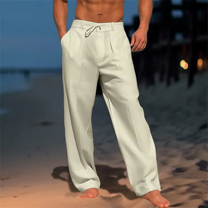 Nathan Linnen Pantalon -  1+1 Gratis