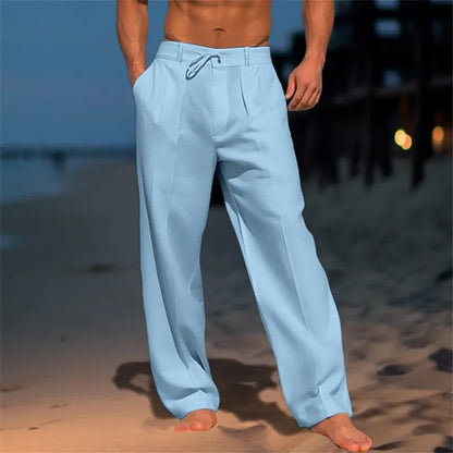 Nathan Linnen Pantalon -  1+1 Gratis
