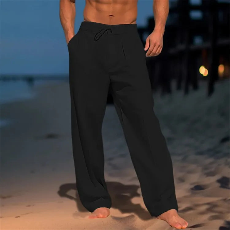 Nathan Linnen Pantalon -  1+1 Gratis