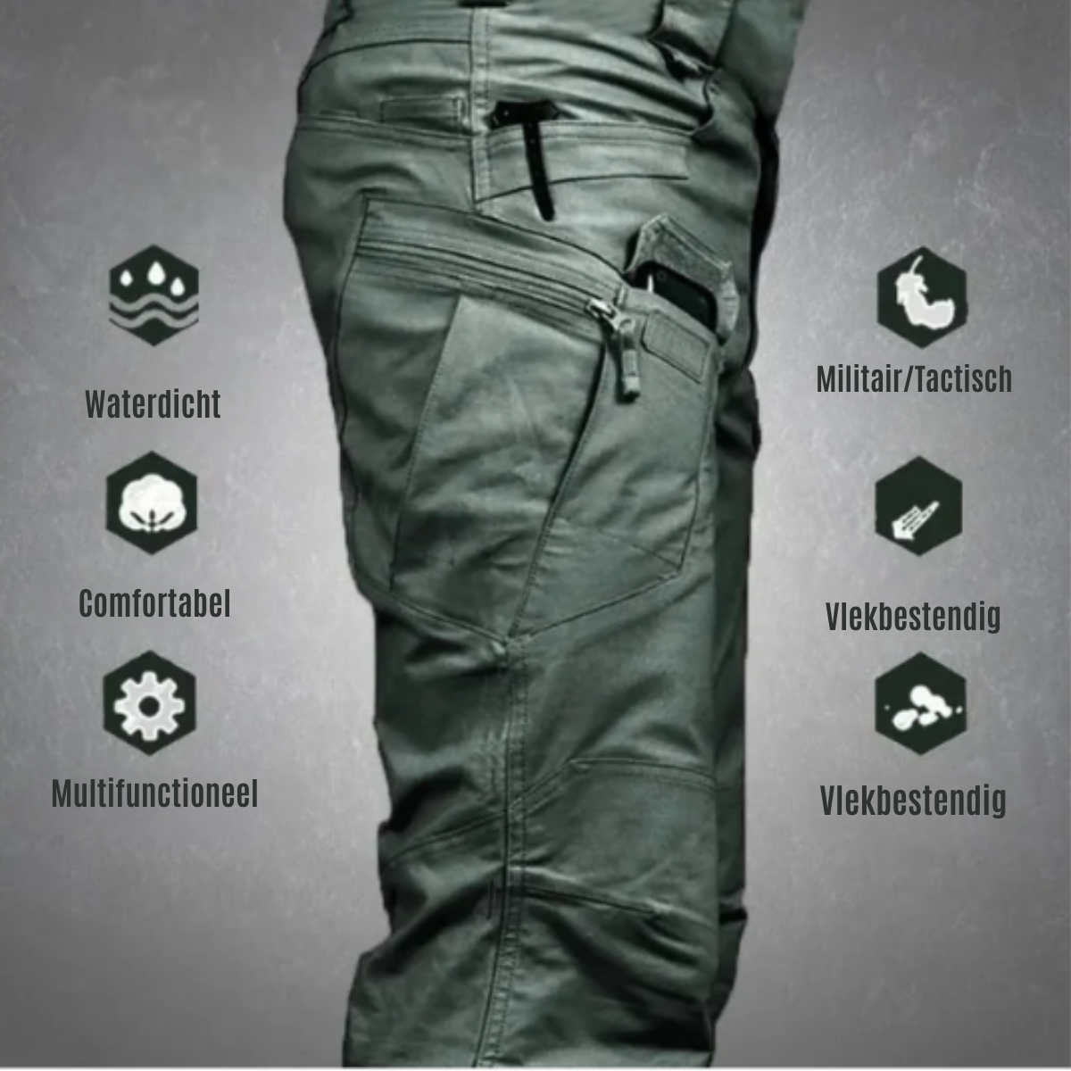 Nordex Tactical Cargo Broek – 1+1 Gratis + Taktik-Kappe & Gürtel